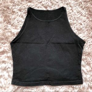 SOLD American Apparel Racerback Crop Top in Black